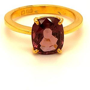 Pink Spinel 3.40ct Solid 22K Yellow Gold Ring
